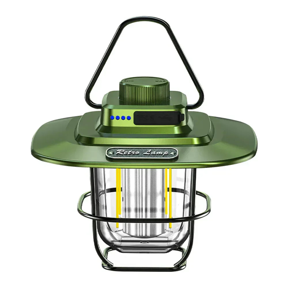 Lampe de camping LED rechargeable rétro