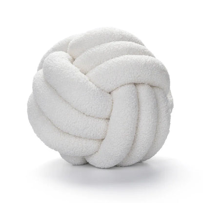 Coussin - Douillet - Boule nouée à la main - Peau de mouton