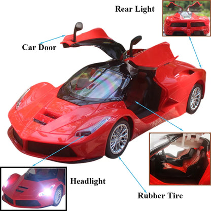 Voiture électrique télécommandée avec portes s'ouvrant - Cadeau amusant pour enfants, garçons et filles