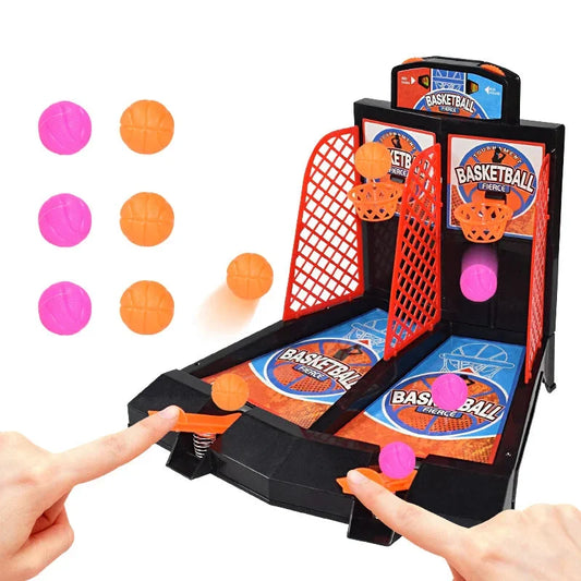 Jeu de basket-ball interactif à deux joueurs avec doigts - Jouet d'éjection amusant pour table pour enfants, défi sportif éducatif pour les garçons