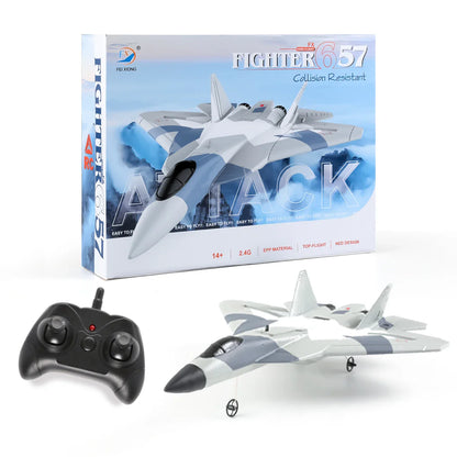 EPP Télécommande Avion de Chasse SU-35 - Avion Planeur 2.4G pour Enfants, Jouet Facile à Piloter