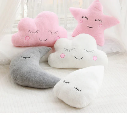 Ensemble câlin Floroux - Jouets en peluche doux en forme de nuage, d'étoile et de lune