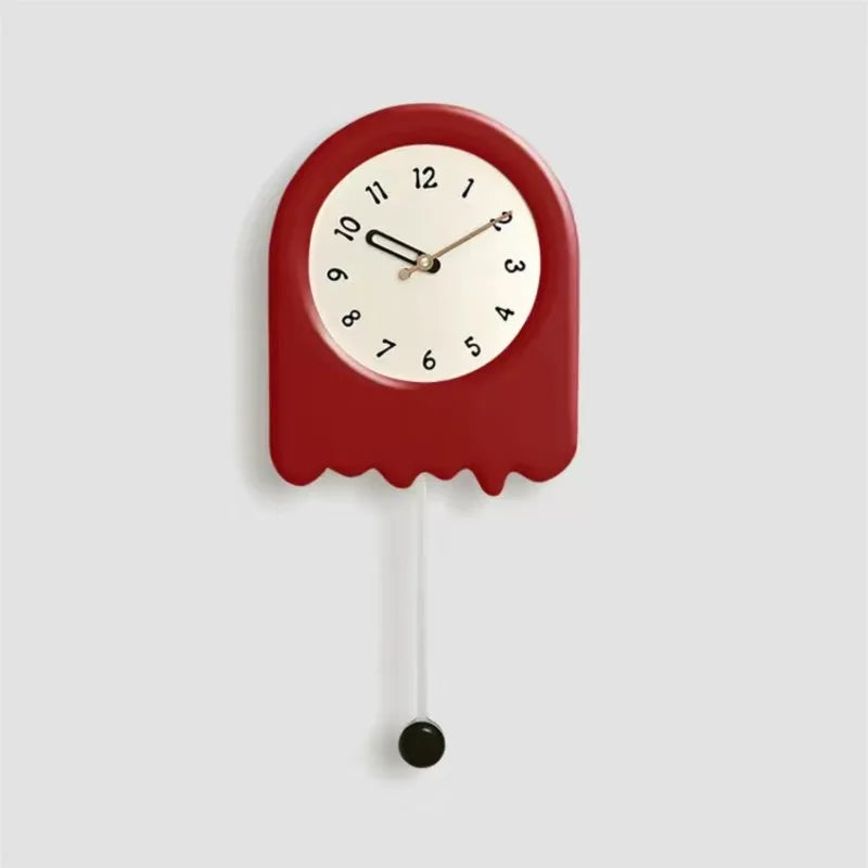 CremePendulum Clock - Horloge mural coréen au design moderne