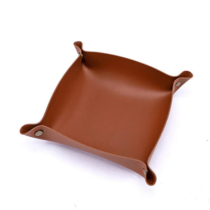 Boîte de rangement en cuir