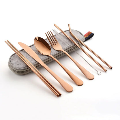 Floroux | Ensemble de couverts portable