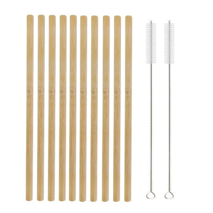 Floroux | Pailles de fête naturelles avec brosse de nettoyage