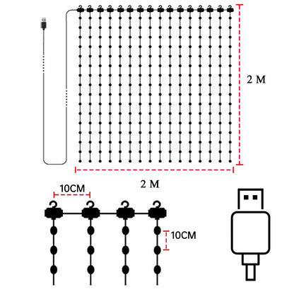 Lumières de Noël à LED intelligentes - Lumières féeriques programmables pour chambre, mariage et décoration de vacances avec synchronisation musicale et télécommande
