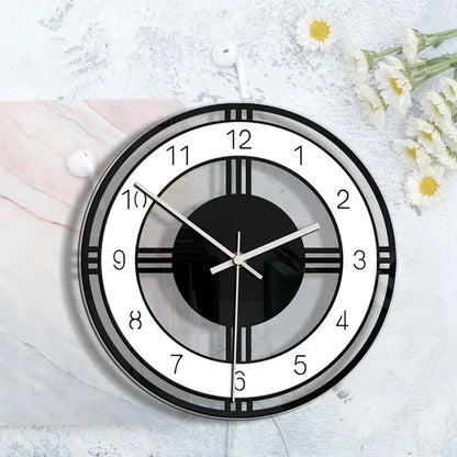 Floroux Chic | Horloge murale vintage moderne pour des pièces élégantes
