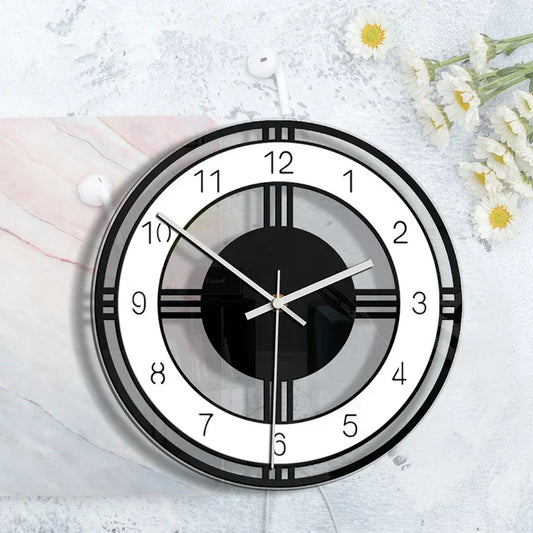 Floroux Chic | Horloge murale vintage moderne pour des pièces élégantes