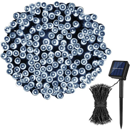 Guirlande lumineuse de Noël solaire écologique - étanche 20/50 LED pour décoration extérieure de Noël et des fêtes