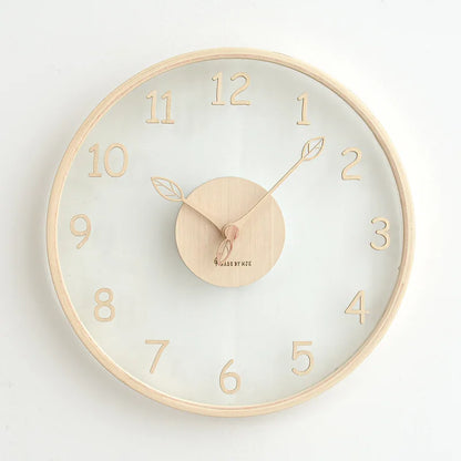 Floroux Mesure du Temps | Horloge Murale en Verre Élégante pour Votre Maison