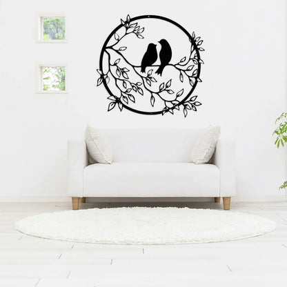 Oiseaux Sur Branche Art Murale