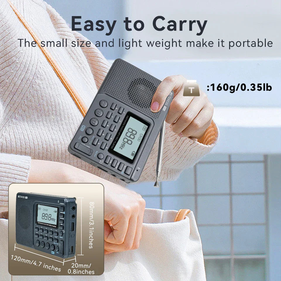 EchoWave - Radio rétro portable avec un son puissant