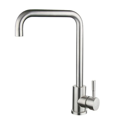 StainlessMix Robinet - Robinet de Cuisine en Acier Inoxydable Moderne