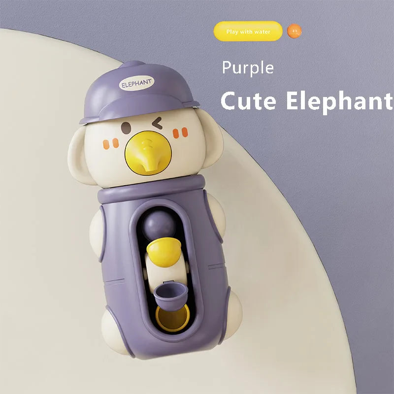 Jouets de jeu d'eau canard et éléphant adorables pour bébés - Parfait amusement estival à la baignoire pour enfants de 6 mois et plus
