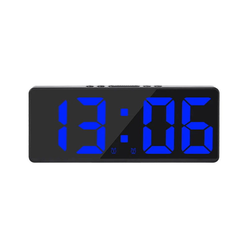 Floroux LED alarm clock with voice control | Silent night mode | Modern design