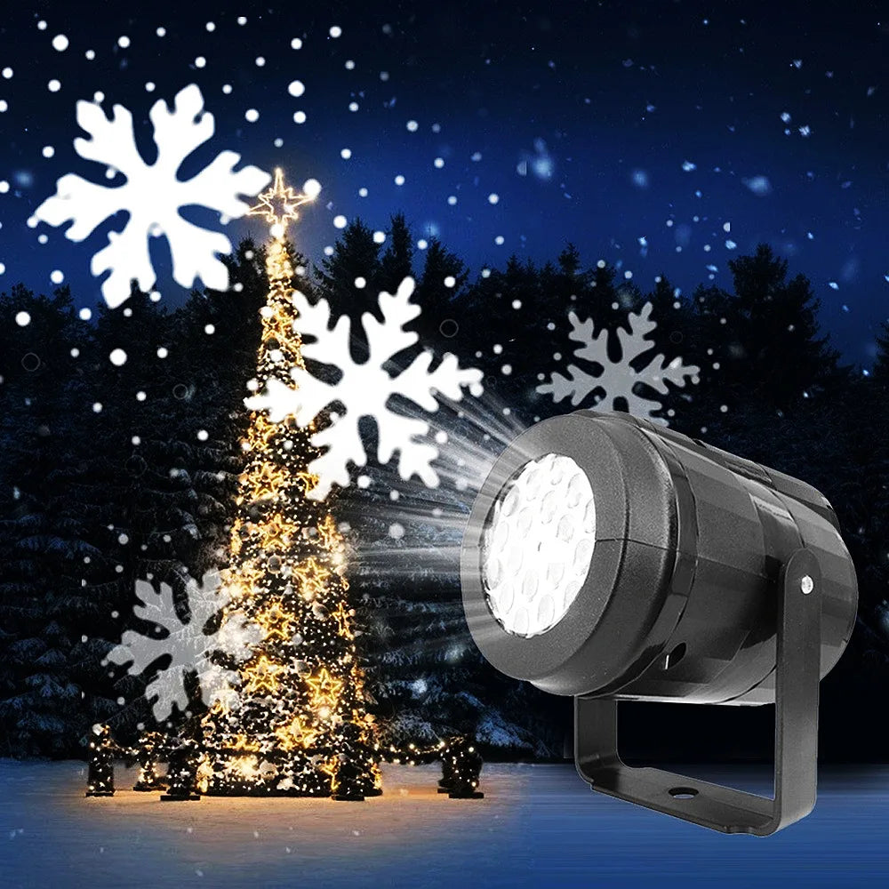 Floroux Christmas Projector | Snowflake Light Show | Indoor and Outdoor Festive Lighting