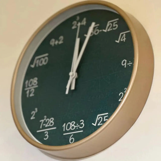 ChalkBoard Clock - Décoration murale des formules mathématiques
