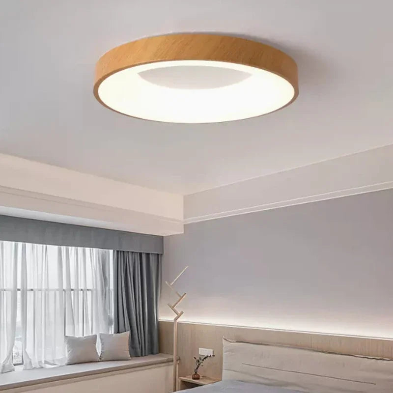 LumièreConfort – Plafonnier Rond en Fer avec Télécommande pour Éclairage Personnalisé