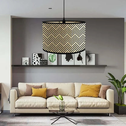 Abat-jour Art Déco tambour