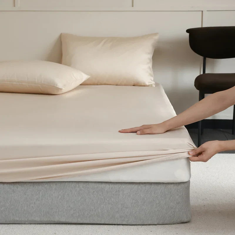 Douceur Royale – Drap-housse en Soie Mulberry Premium