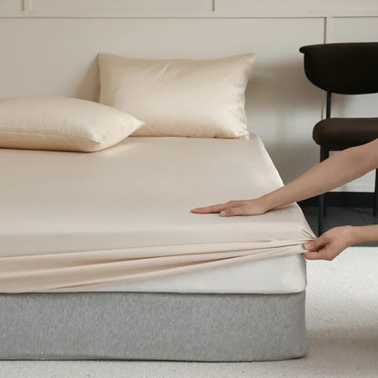 Douceur Royale – Drap-housse en Soie Mulberry Premium