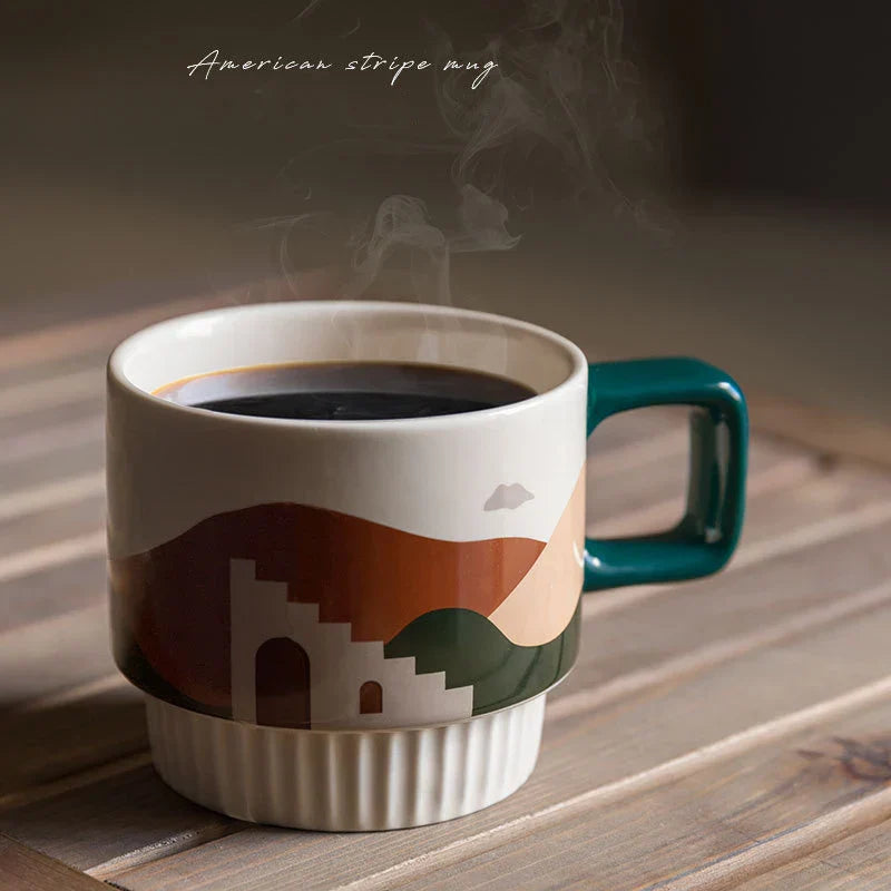 Tasse à café Retro Morandi pour les amateurs de café