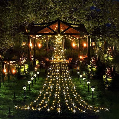 Spectacle lumineux LED pour le sapin de Noël extérieur