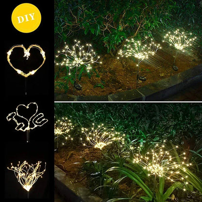 Lumières de Noël en guirlande LED solaire étanches pour jardin extérieur, Noël, mariage, décoration de fête
