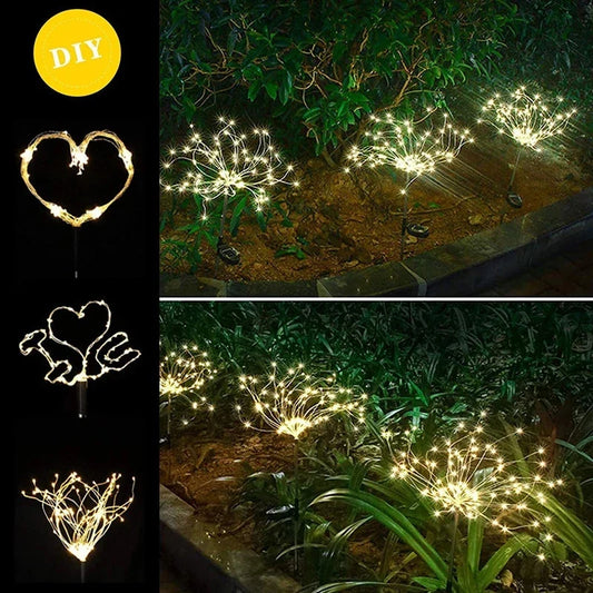 Lumières de Noël en guirlande LED solaire étanches pour jardin extérieur, Noël, mariage, décoration de fête