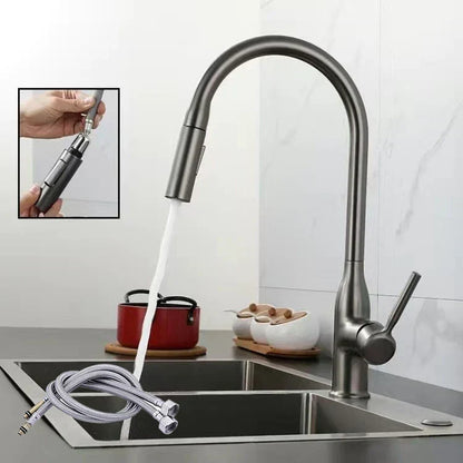 AquaStream Luxe – Robinet de cuisine réglable avec douchette