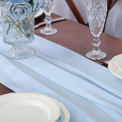 Chemin de table en chiffon unicolore luxueux au design rustique Boho avec des franges – Décoration de table parfaite pour les mariages, les baby showers, Pâques, la Saint-Valentin et la maison