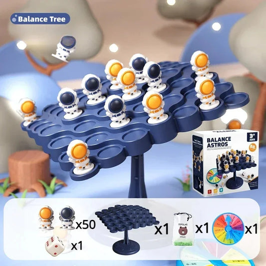 Jeu de table amusant en famille - Roulette de construction IQ, pierres empilables et échecs pour enfants, parfait pour les fêtes et les défis d'équilibre