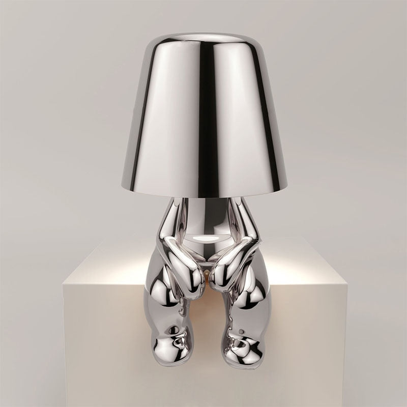 Floroux Monsieur LED Table Lamp | Elegant Figure Lamp | Modern Decor for Home & Office