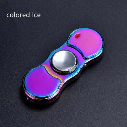Floroux Briquet Métallique Rechargeable | Lumière LED Fidget Spinner | Design Créatif