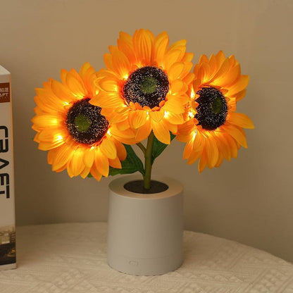 Floroux – Lampe de table LED fleurs rayonnantes pour une pièce confortable et stylée