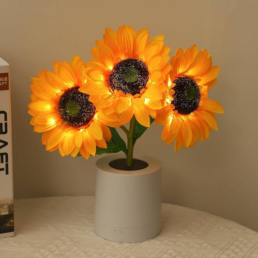 Floroux – Lampe de table LED fleurs rayonnantes pour une pièce confortable et stylée