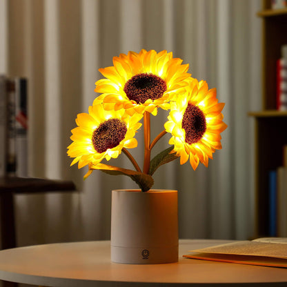 Floroux – Lampe de table LED fleurs rayonnantes pour une pièce confortable et stylée