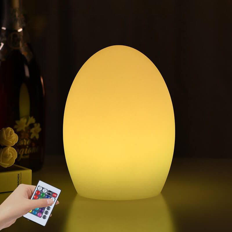 Lampe d'éclairage LED décorative à œuf RGB changeant de couleur