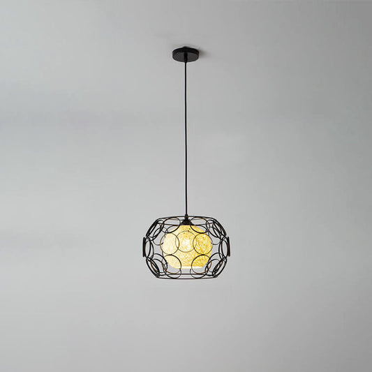 Floroux Creative Pendant Light in Hemp Weaving | Modern Design | Unique Bright Accent | Suspension for Home
