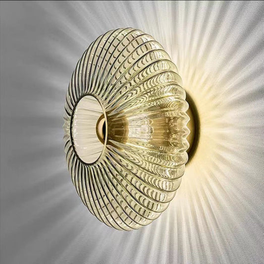 Floroux Vintage Wall Sconce | Textured Glass | Timeless Design
