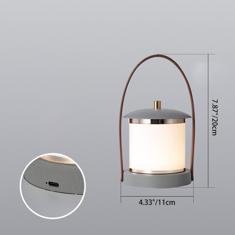 Lampe de camping LED au design cylindrique portable