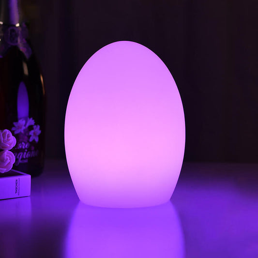 Lampe d'éclairage LED décorative à œuf RGB changeant de couleur