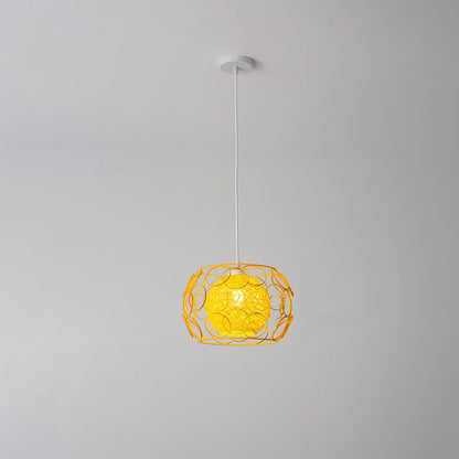 Floroux Creative Pendant Light in Hemp Weaving | Modern Design | Unique Bright Accent | Suspension for Home