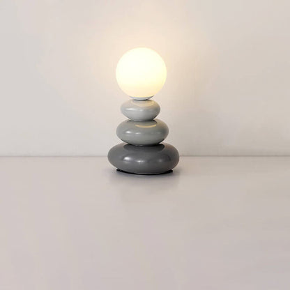 Floroux Lampe de table LED minimaliste | Céramique & Verre | Ports USB | Éclairage élégant pour la maison & le bureau