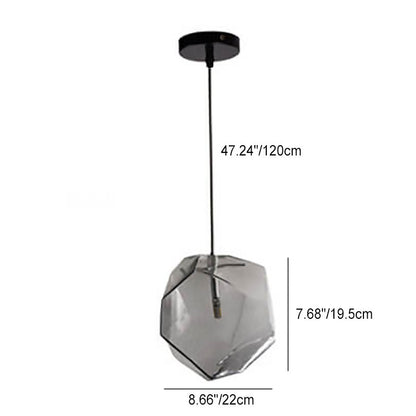Floroux Suspension Light | Modern Glass Design | Irregular Shape | Living Room Light
