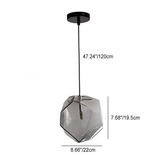 Floroux Suspension Light | Modern Glass Design | Irregular Shape | Living Room Light