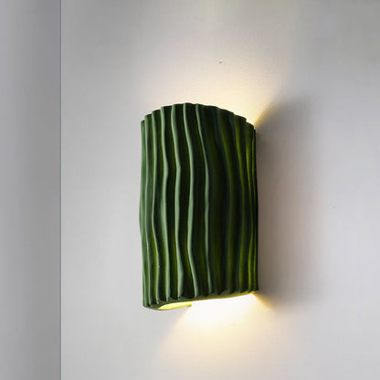 Floroux Nordic Resin Wall Sconce | Half-Cylinder | Creative Stripes | 2 Fixtures | Decorative Lighting for the Home