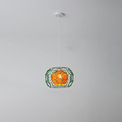 Floroux Creative Pendant Light in Hemp Weaving | Modern Design | Unique Bright Accent | Suspension for Home