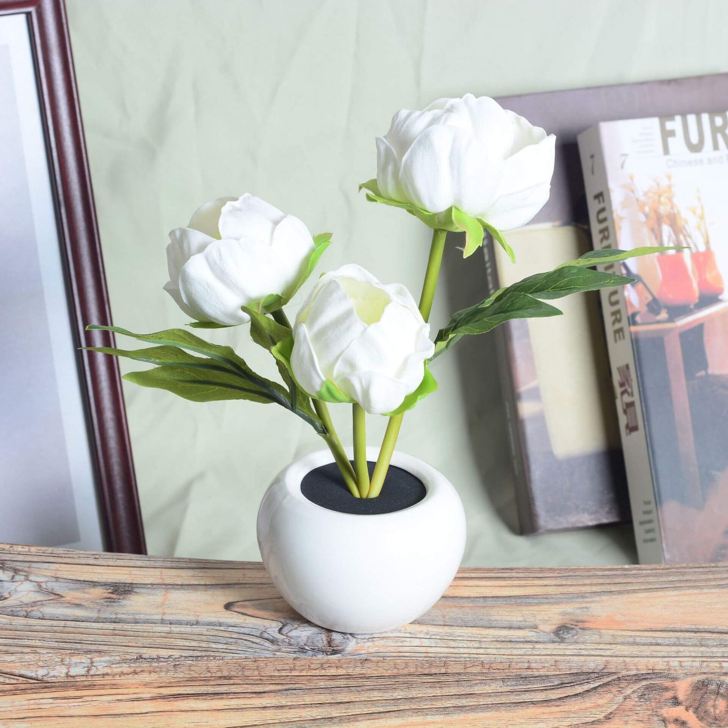 Floroux LED Night Table Lamp | Creative Flower Design | Tulip & Peony | Ambient Light
